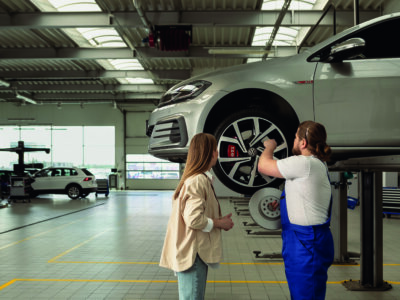 wymiana klocków hamulcowych Volkswagen