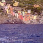 Manarola (Cinque Terre) widok z pokładu jachtu