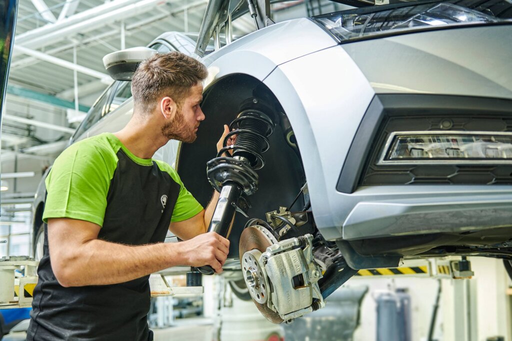 Wymiana klocków hamulcowych Skoda